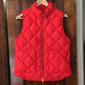 J. Crew Quilted Puffer Vest Sz M